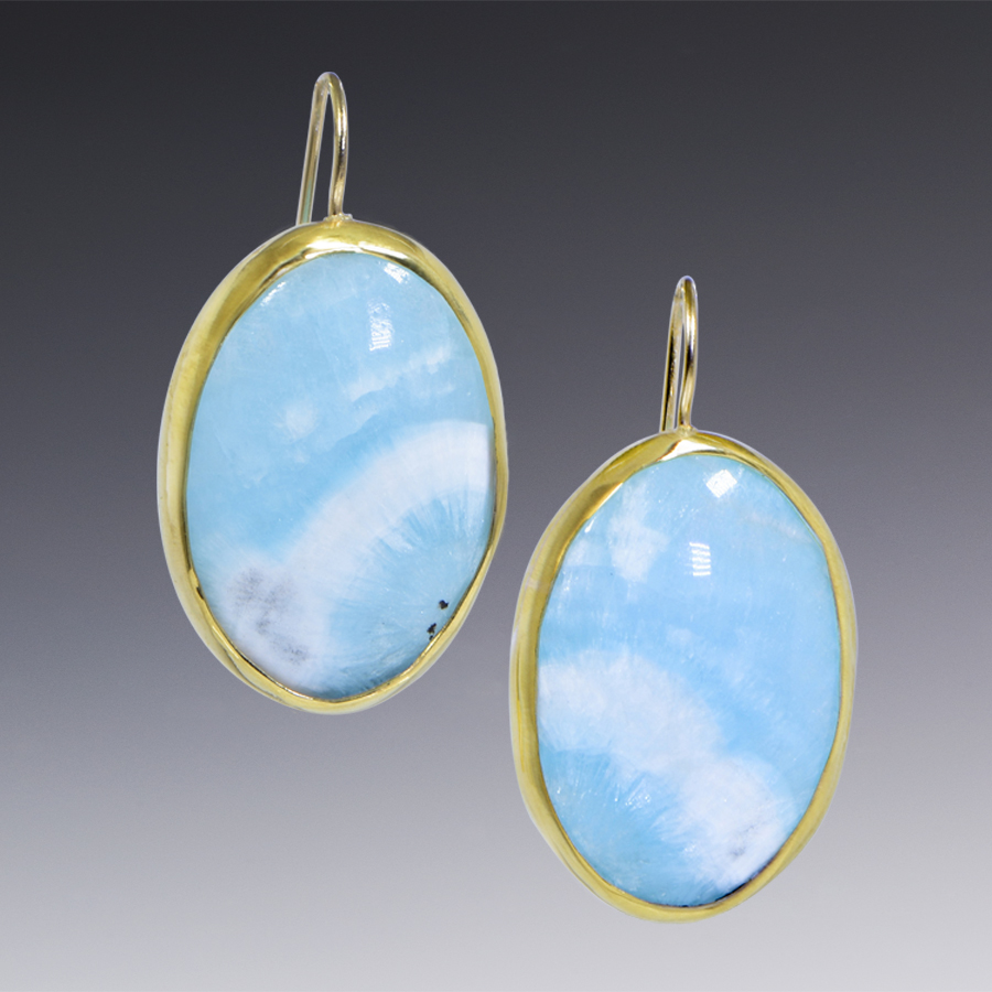 Ellen Buie Niewyk-earrings-Heminmorphite-blue